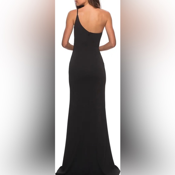 LaFemme (Nordstrom) gorgeous one shoulder form fitting gown - Picture 3 of 4